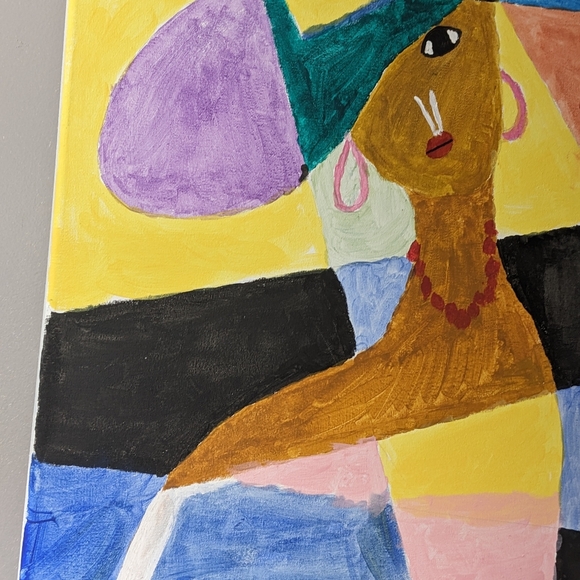 Original abstract paintings of a lady - Picture 3 of 4